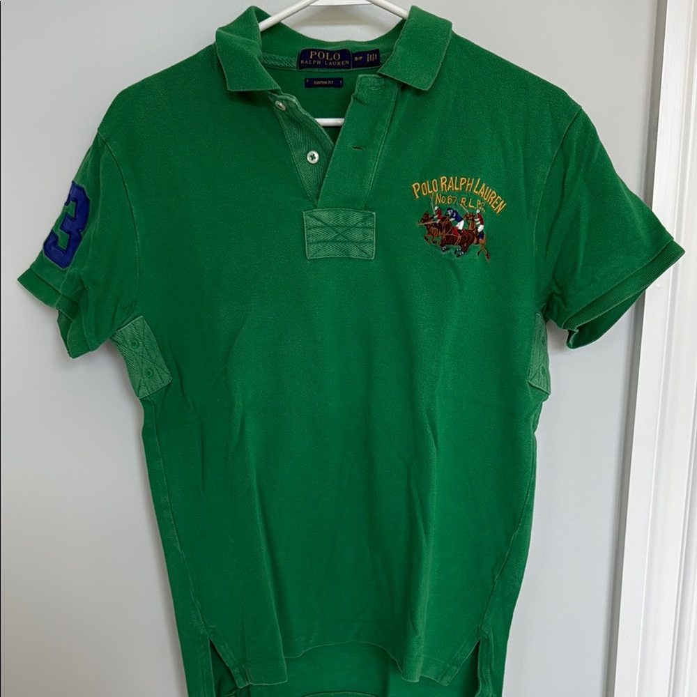 Polo Ralph Lauren Green Custom Fit Shirt